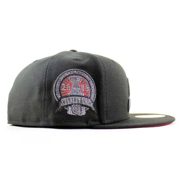New Jersey Devils 2003 Stanley Cup New Era 59Fifty Fitted Hat (Black Scarlet Red Under Brim)