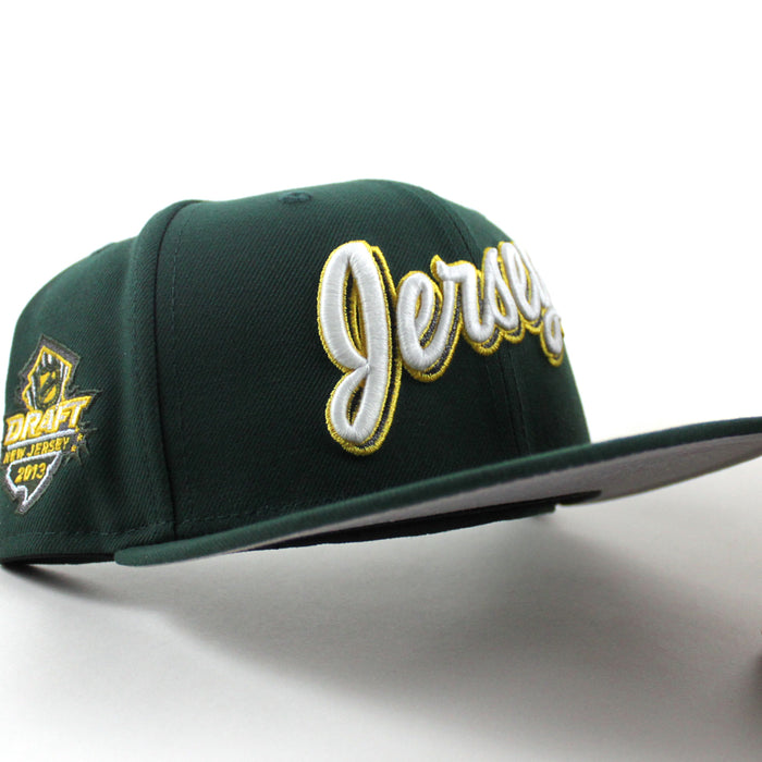 New Jersey Devils 2013 Draft New Era 59Fifty Fitted Hat (Dark Green Gray Under Brim)