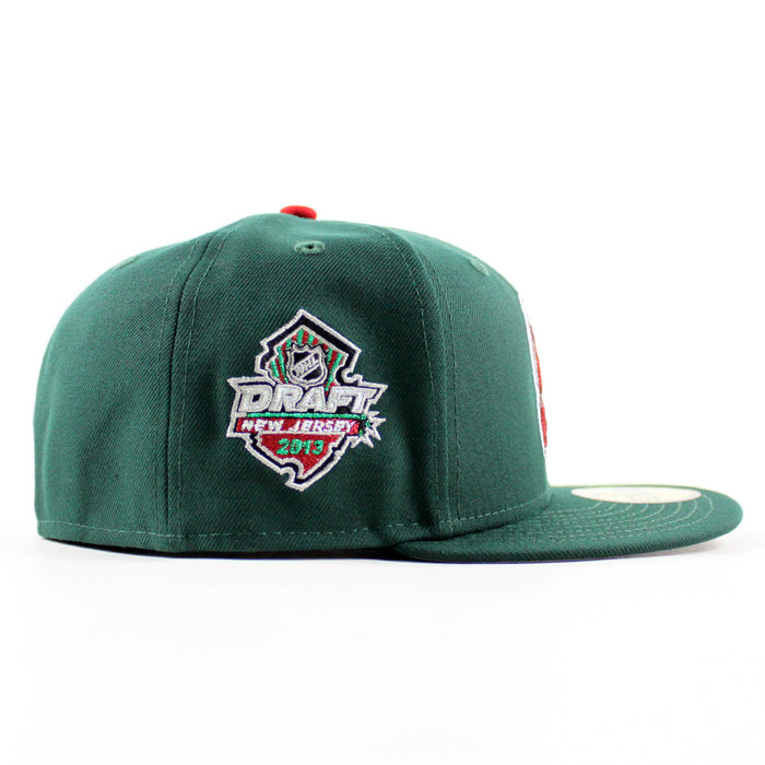 New Jersey Devils 2013 Draft New Era 59Fifty Fitted Hat (Dark Green Gray Under Brim)