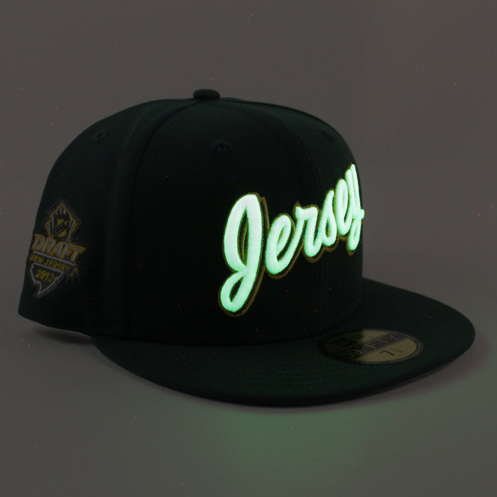 New Jersey Devils 2013 Draft New Era 59Fifty Fitted Hat (Dark Green Gray Under Brim)