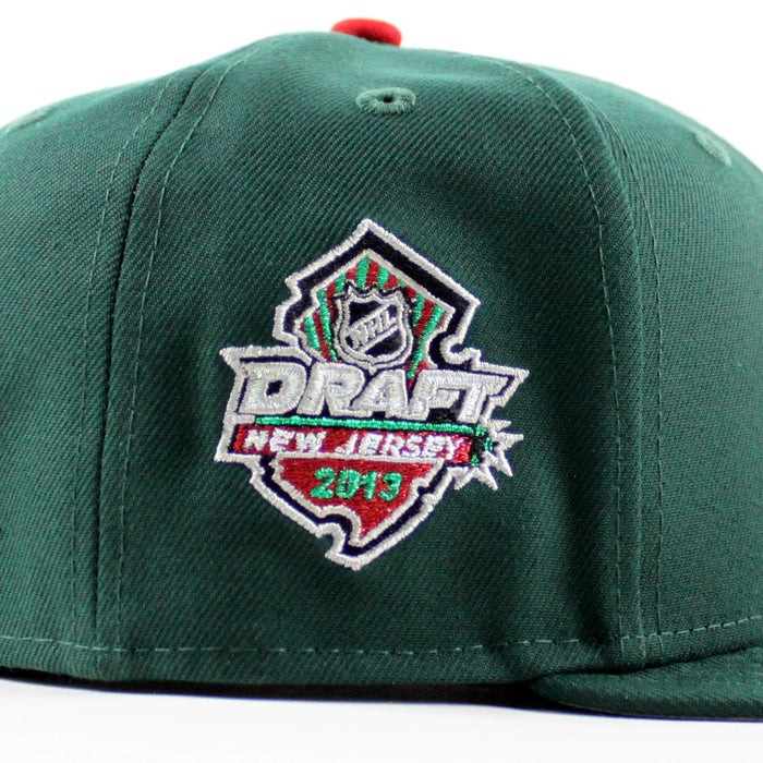 New Jersey Devils 2013 Draft New Era 59Fifty Fitted Hat (Dark Green Gray Under Brim)