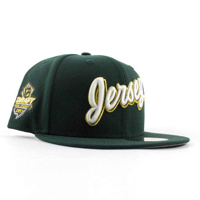 New Jersey Devils 2013 Draft New Era 59Fifty Fitted Hat (Dark Green Gray Under Brim)