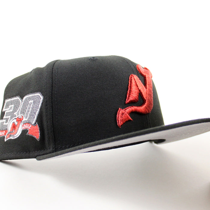 New Jersey Devils 30 Years New Era 59Fifty Fitted Hat (Black Gray Under Brim)