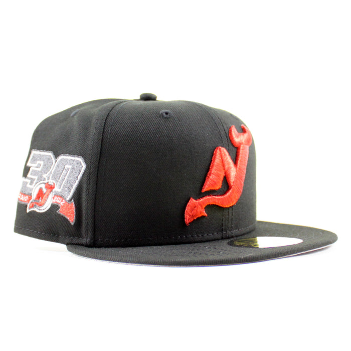 New Jersey Devils 30 Years New Era 59Fifty Fitted Hat (Black Gray Under Brim)