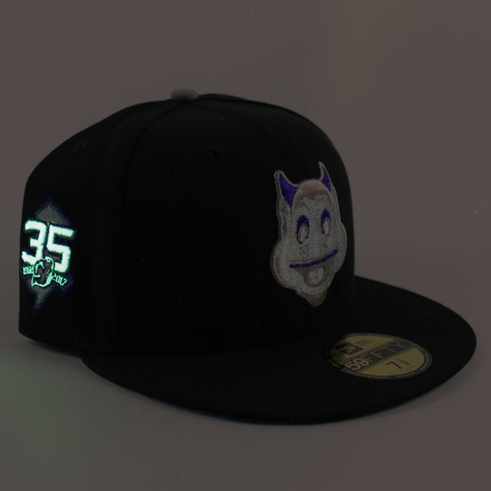 New Jersey Devils 35 Years New Era 59Fifty Fitted Hat (Black Sky Blue Under Brim)