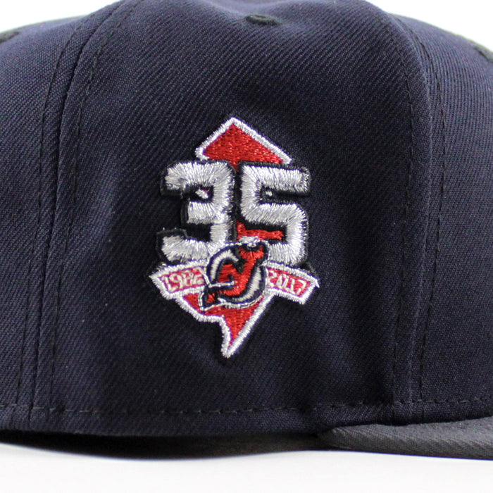 New Jersey Devils 35 Years New Era 59Fifty Fitted Hat (Navy Graphite Gray Under Brim)