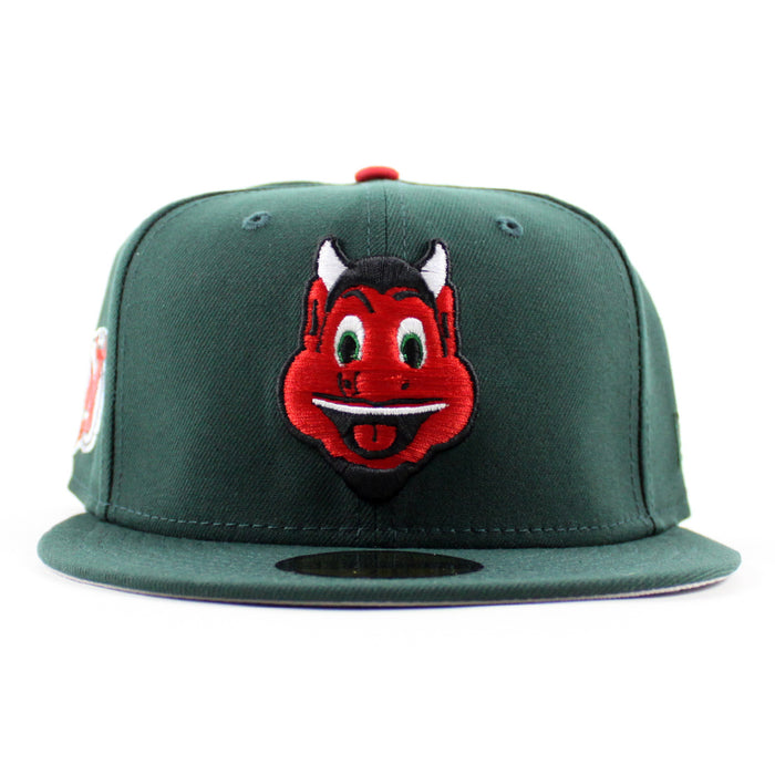 New Jersey Devils Devils Patch New Era 59Fifty Fitted Hat (Dark Green Gray Under Brim)