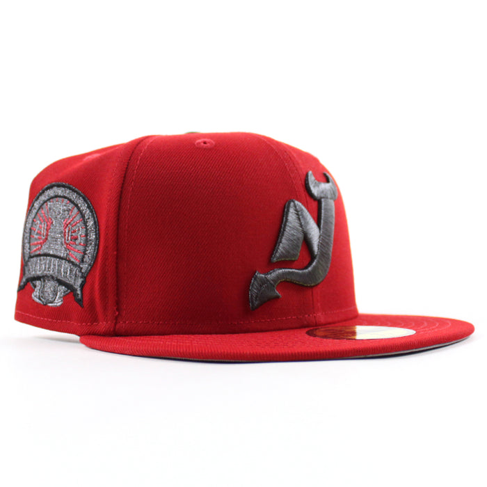 New Jersey Devils Stanley Cup New Era 59Fifty Fitted Hat (Scarlet Red Gray Under Brim)