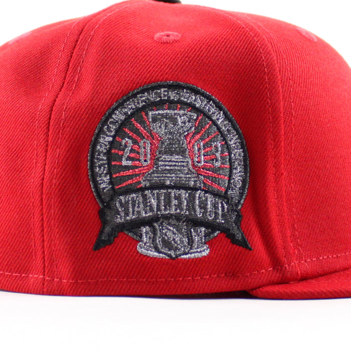 New Jersey Devils Stanley Cup New Era 59Fifty Fitted Hat (Scarlet Red Gray Under Brim)