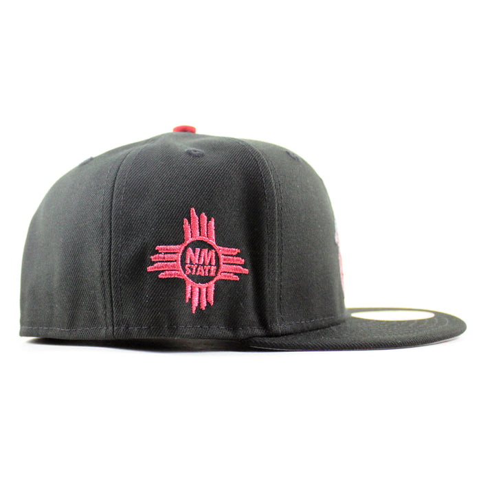 New Mexico State University Aggies Vamos New Era 59Fifty Fitted Hat (Black Gray Under Brim)