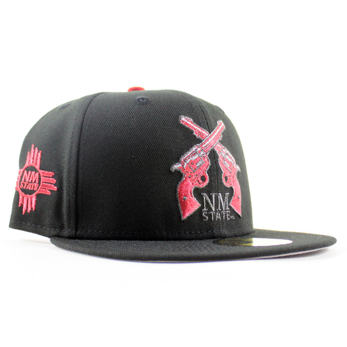 New Mexico State University Aggies Vamos New Era 59Fifty Fitted Hat (Black Gray Under Brim)