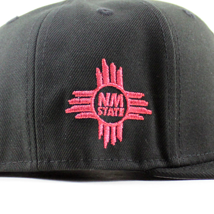 New Mexico State University Aggies Vamos New Era 59Fifty Fitted Hat (Black Gray Under Brim)