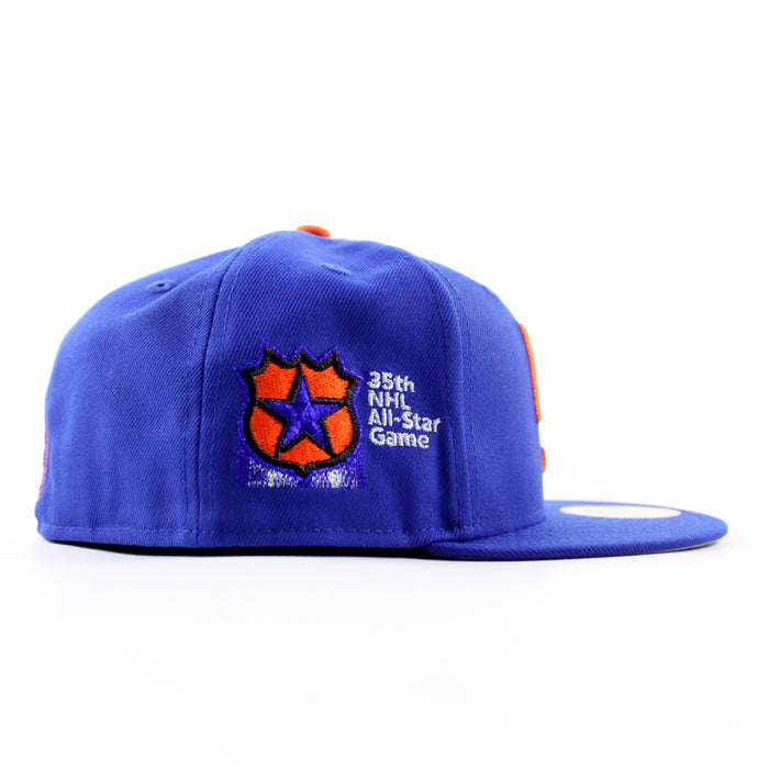 New York Islanders 35th All Star Game Patch New Era 59Fifty Fitted Hat (Majestic Blue Gray Under Brim)