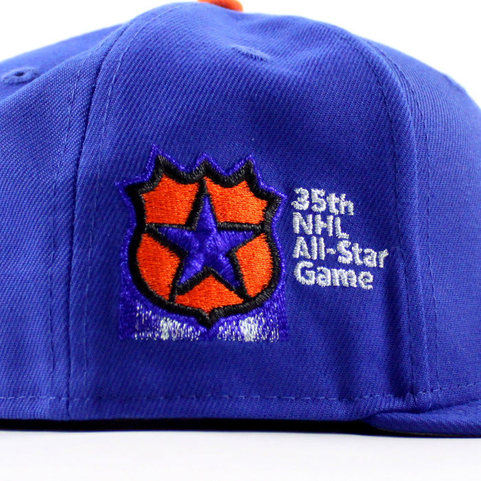 New York Islanders 35th All Star Game Patch New Era 59Fifty Fitted Hat (Majestic Blue Gray Under Brim)