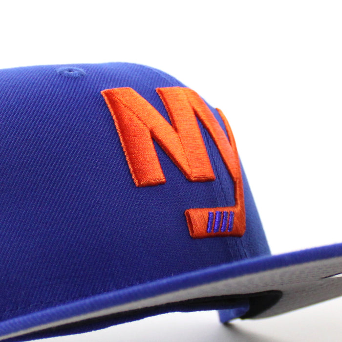 New York Islanders 35th All Star Game Patch New Era 59Fifty Fitted Hat (Majestic Blue Gray Under Brim)
