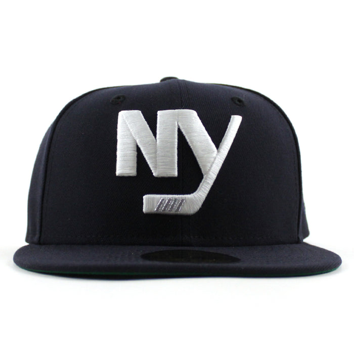 New York Islanders New Era 59Fifty Fitted Hat (Navy Green Under Brim)