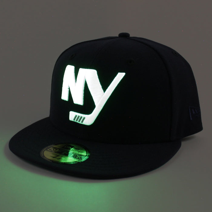 New York Islanders New Era 59Fifty Fitted Hat (Navy Green Under Brim)