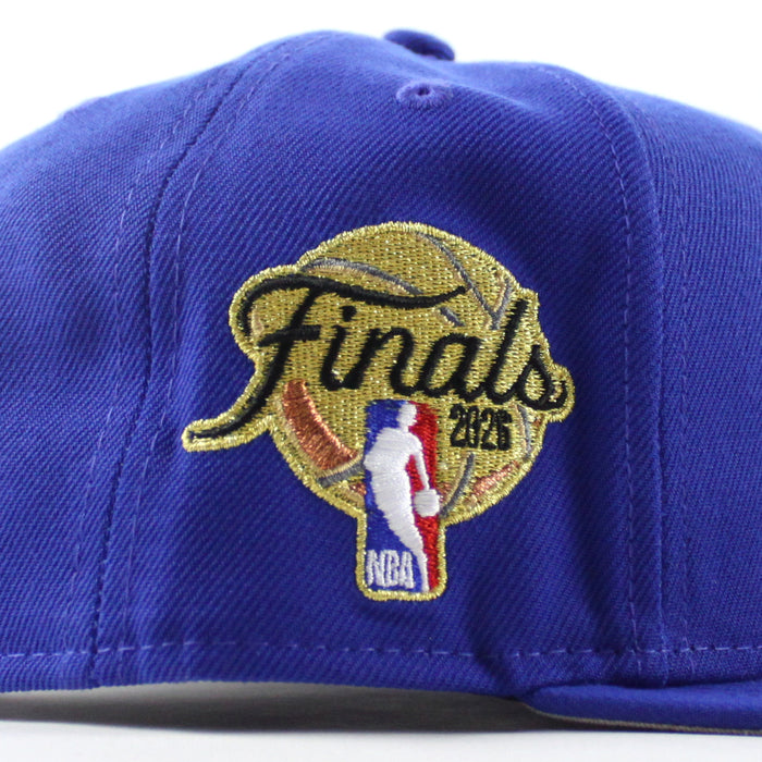 NEW YORK KNICKS 2026 NBA FINALS JERSEY PATCH BLUE SAPPHIRE PRIMARY NEW ERA 9FIFTY SNAPBACK Hat (Royal Blue Gray Under Brim)