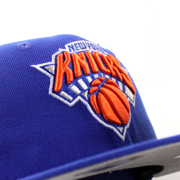 NEW YORK KNICKS 2026 NBA FINALS JERSEY PATCH BLUE SAPPHIRE PRIMARY NEW ERA 9FIFTY SNAPBACK Hat (Royal Blue Gray Under Brim)