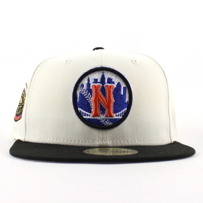 New York Mets 1969 World Series New Era 59Fifty Fitted Hat (Chrome White Black Green Under Brim)