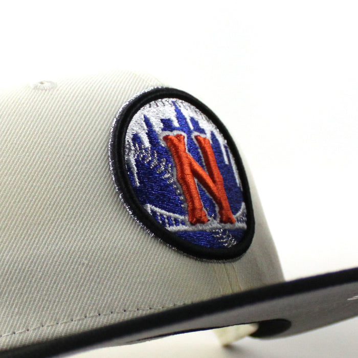 New York Mets 1969 World Series New Era 59Fifty Fitted Hat (Chrome White Black Green Under Brim)