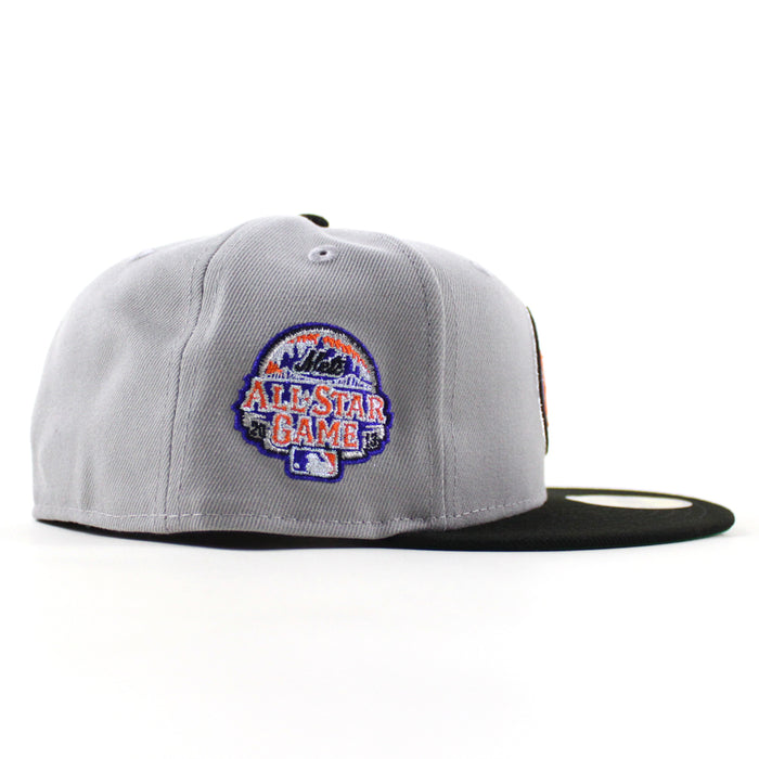 New York Mets 2015 All Star Game New Era 59Fifty Fitted Hat (Gray Black Green Under Brim)