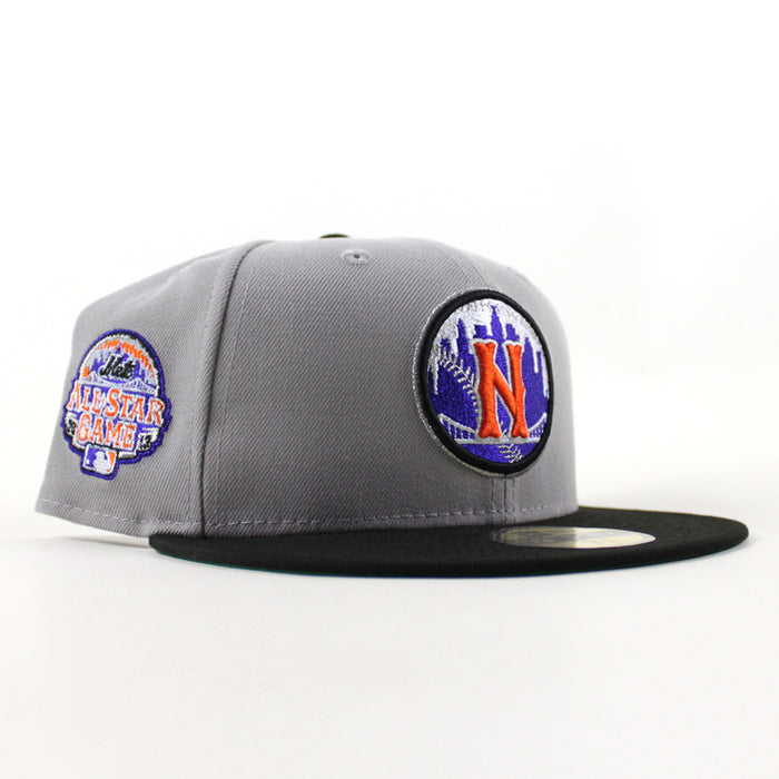 New York Mets 2015 All Star Game New Era 59Fifty Fitted Hat (Gray Black Green Under Brim)
