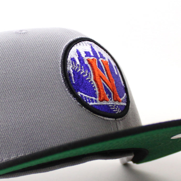 New York Mets 2015 All Star Game New Era 59Fifty Fitted Hat (Gray Black Green Under Brim)