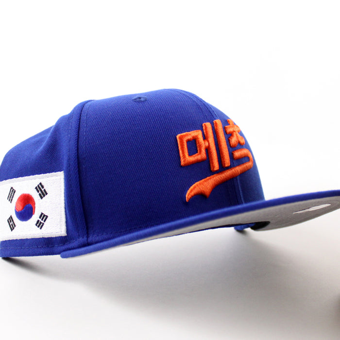 New York Mets Korea Flag New Era 59Fifty Fitted Hat (Royal Blue Gray Under Brim)