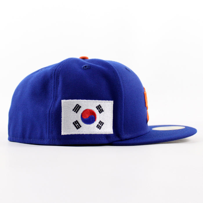 New York Mets Korea Flag New Era 59Fifty Fitted Hat (Royal Blue Gray Under Brim)