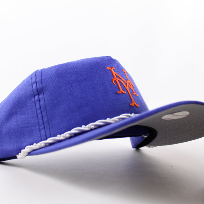 New York Mets New Era Snapback Hat (Navy Gray Under Brim)