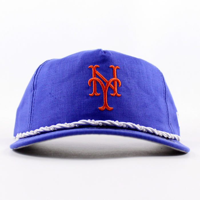 New York Mets New Era Snapback Hat (Navy Gray Under Brim)