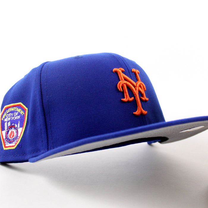 New York Mets New York City Fire Department Era 59Fifty Fitted Hat (Royal Blue Gray Under Brim)