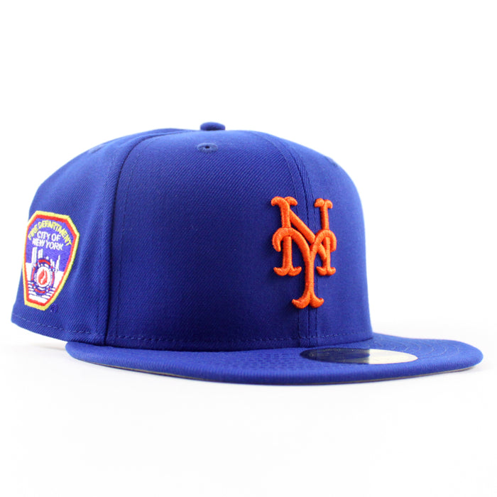 New York Mets New York City Fire Department Era 59Fifty Fitted Hat (Royal Blue Gray Under Brim)