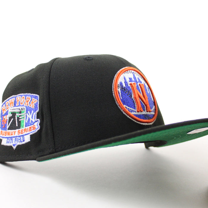 New York Mets Subway Series Citi Field New Era 59Fifty Fitted Hat (Black Green Under Brim)
