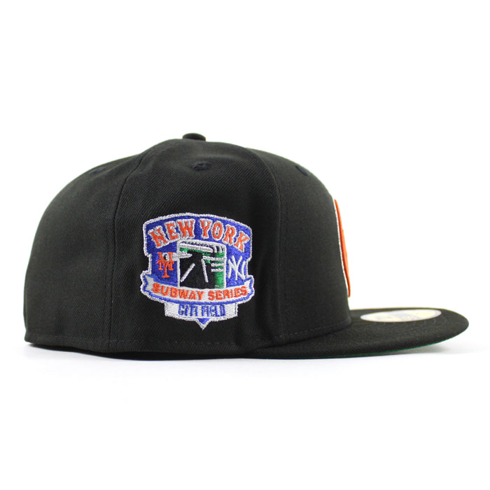 New York Mets Subway Series Citi Field New Era 59Fifty Fitted Hat (Black Green Under Brim)