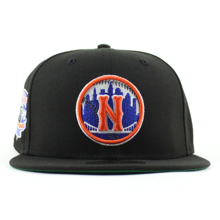 New York Mets Subway Series Citi Field New Era 59Fifty Fitted Hat (Black Green Under Brim)