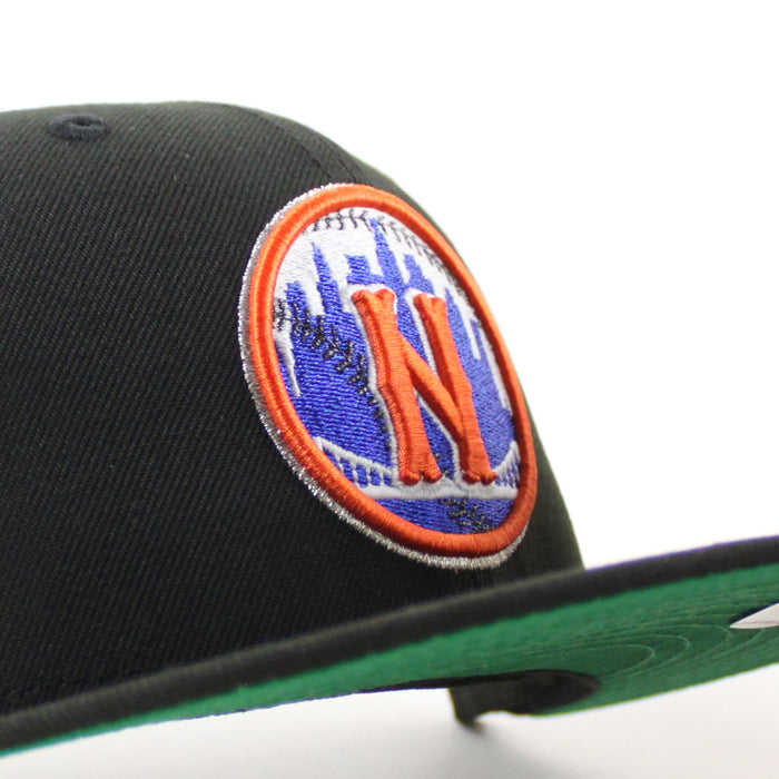 New York Mets Subway Series Citi Field New Era 59Fifty Fitted Hat (Black Green Under Brim)