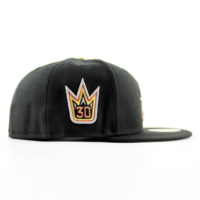 New York Rangers 30 Years Crown New Era 59Fifty Fitted Hat (Black Gray Under brim)