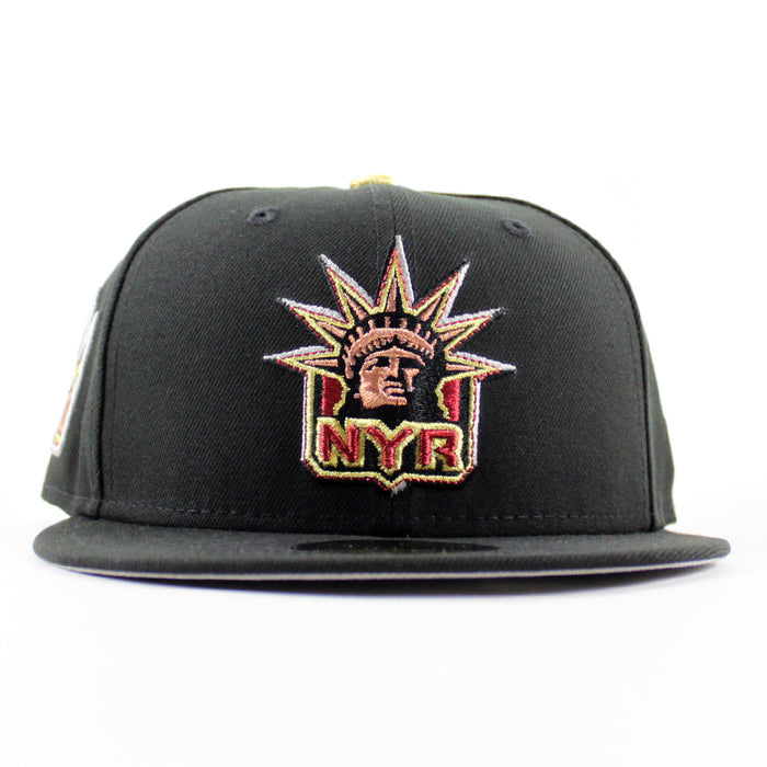 New York Rangers 30 Years Crown New Era 59Fifty Fitted Hat (Black Gray Under brim)