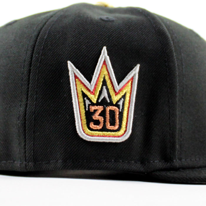 New York Rangers 30 Years Crown New Era 59Fifty Fitted Hat (Black Gray Under brim)