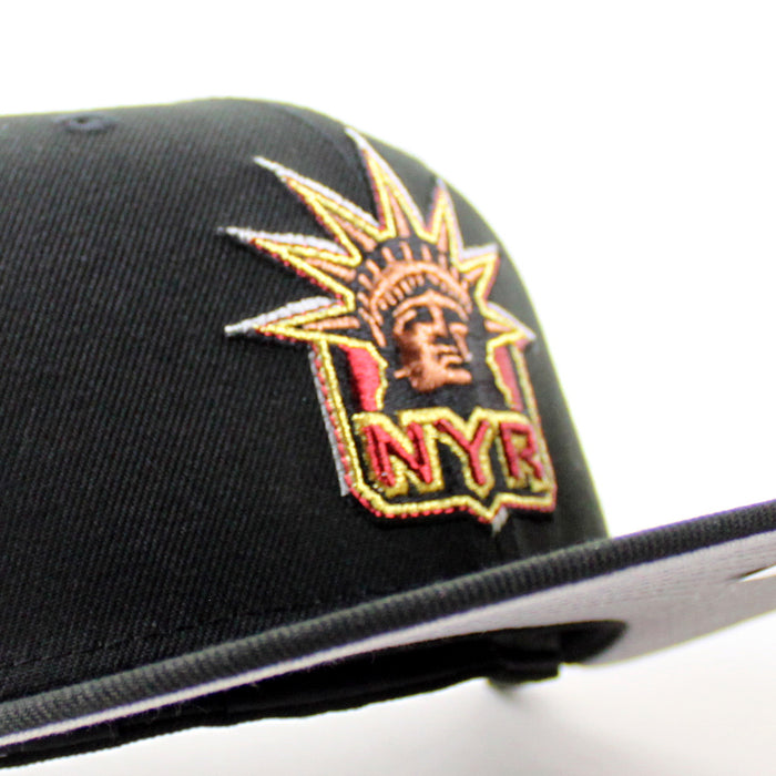 New York Rangers 30 Years Crown New Era 59Fifty Fitted Hat (Black Gray Under brim)