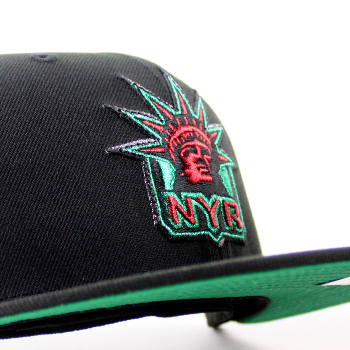 New York Rangers 75 Years New Era 59Fifty Fitted Hat (Black Green Under brim)
