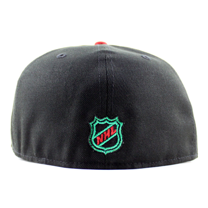New York Rangers 75 Years New Era 59Fifty Fitted Hat (Black Green Under brim)