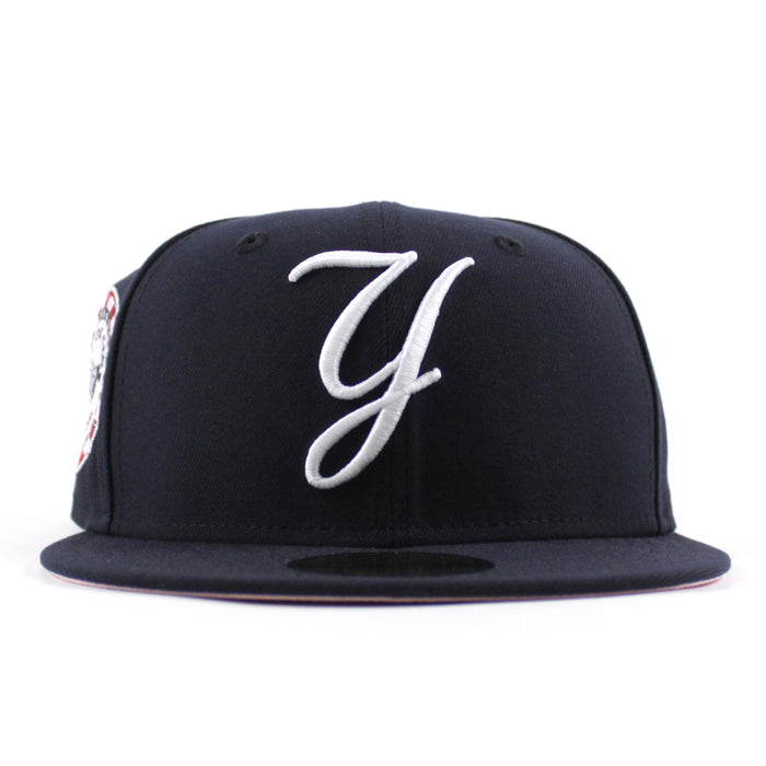 New York Yankees 1942 All Star Game Poker Chip Patch New Era 59Fifty Fitted Hat (Navy Pink Under Brim)