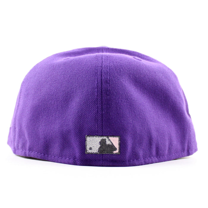 New York Yankees 1999 World Series New Era 59Fifty Fitted Hat (Deep Purple Gray Under Brim)