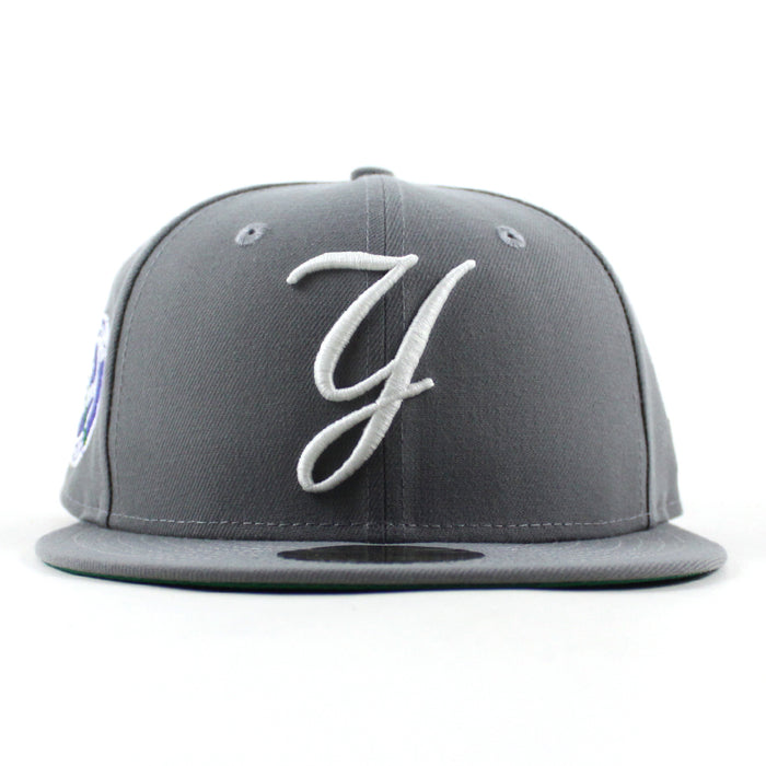 New York Yankees 50th Anniversary New Era 59Fifty Fitted Hat (Storm Gray Green Under Brim)