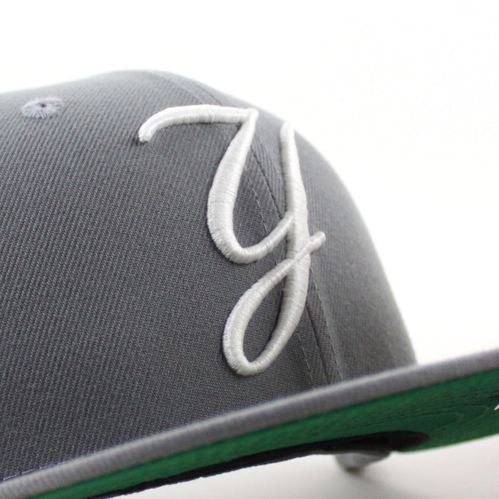 New York Yankees 50th Anniversary New Era 59Fifty Fitted Hat (Storm Gray Green Under Brim)