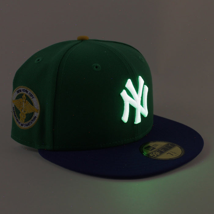 New York Yankees Department of Sanitation New Era 59Fifty Fitted Hat (Green Blue Gray Under Brim)