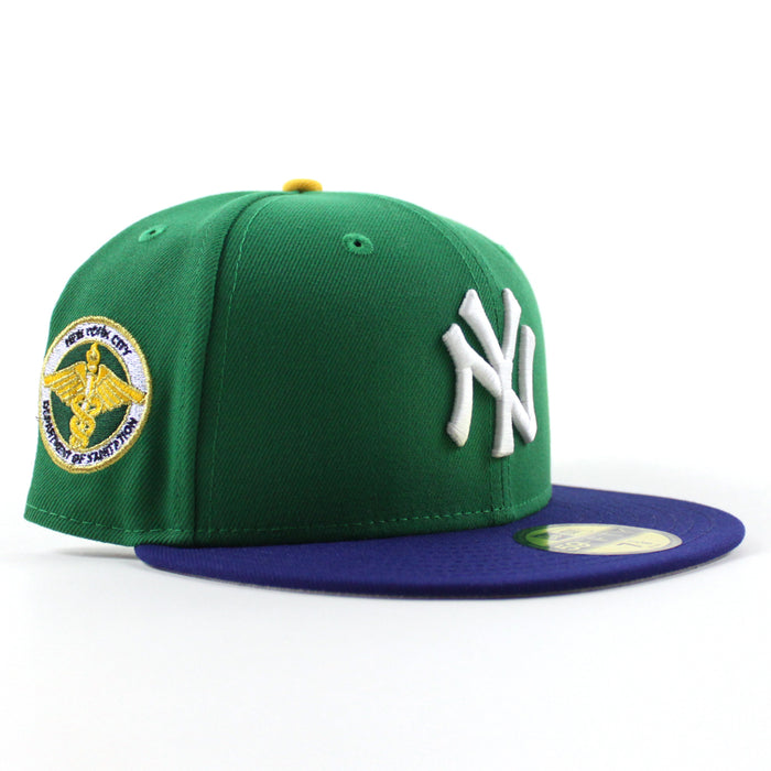 New York Yankees Department of Sanitation New Era 59Fifty Fitted Hat (Green Blue Gray Under Brim)